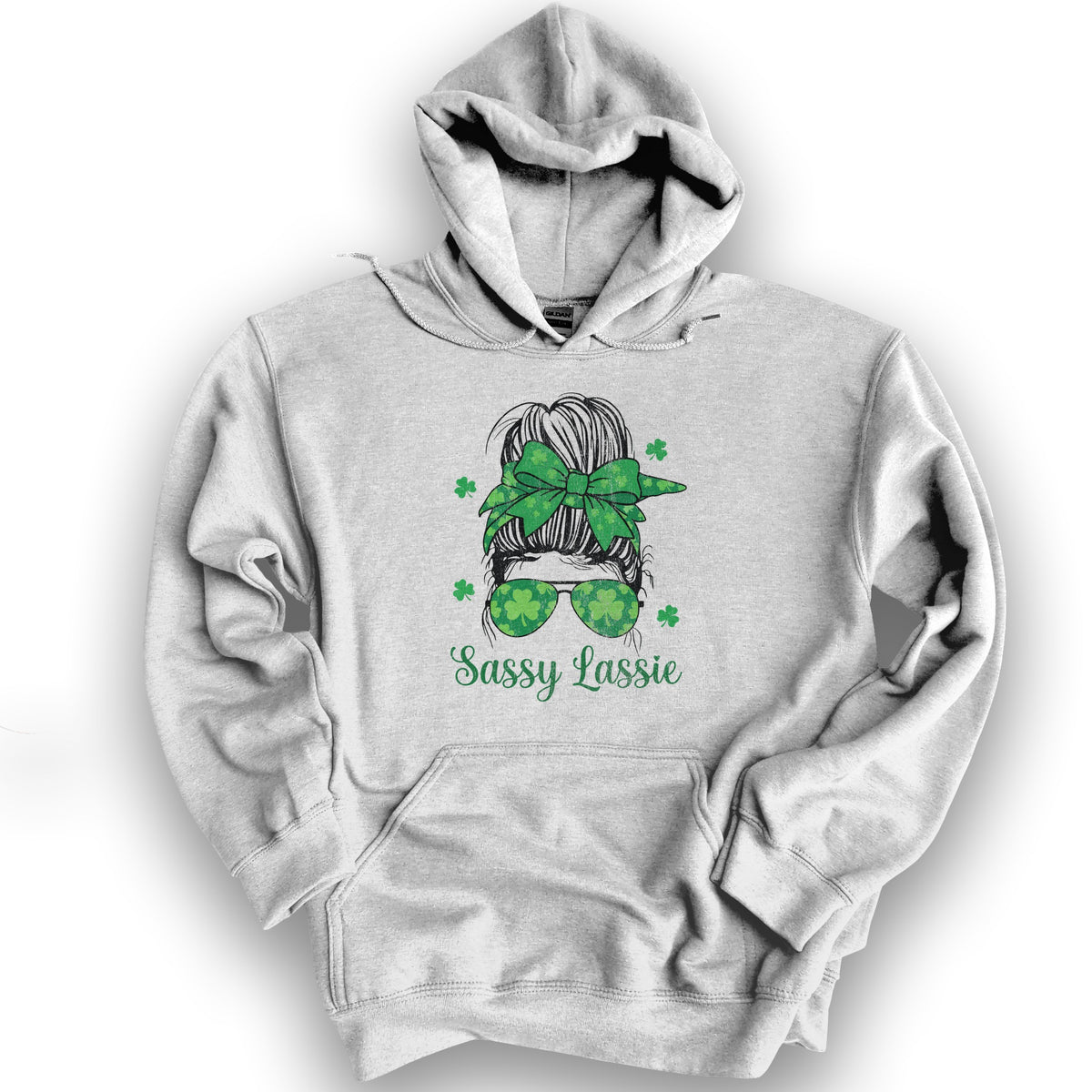 Irish Sassy Lassy Hoodie - Ash
