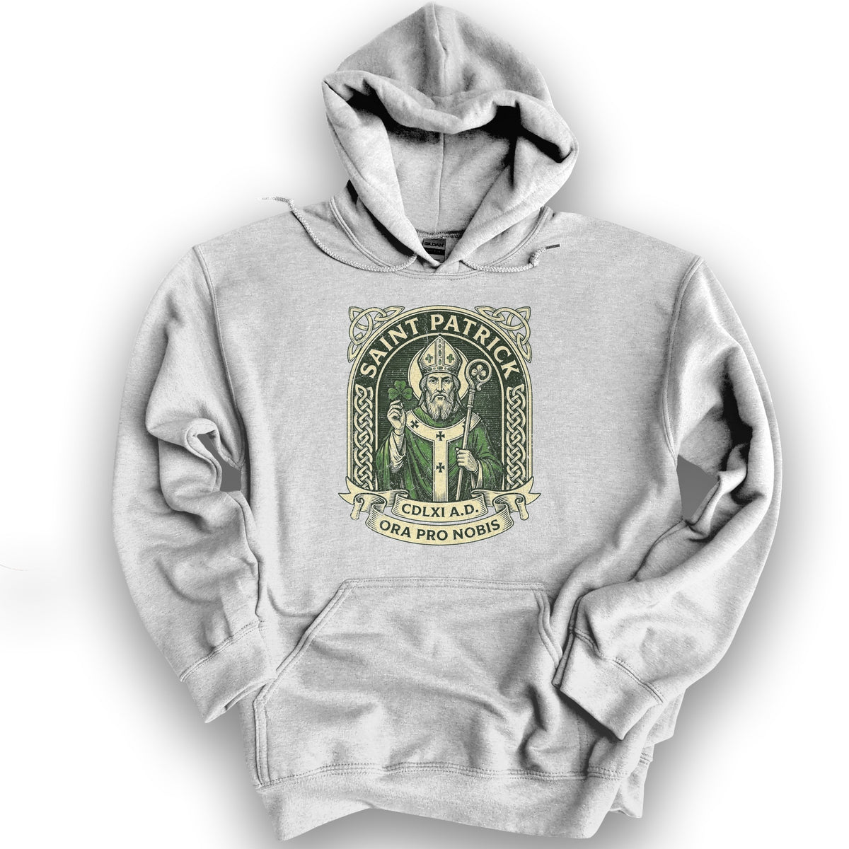 Saint Patrick Ora Pro Nobis Hoodie - Ash
