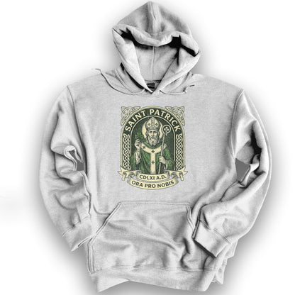 Saint Patrick Ora Pro Nobis Hoodie - Ash