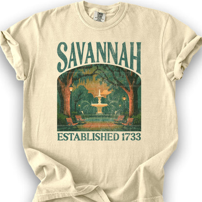 Savannah Georgia "Big and Bold" T-Shirt - Banana