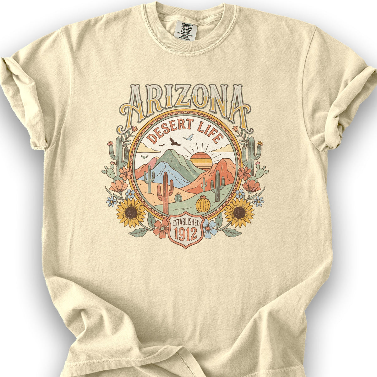 Arizona Desert Life T-Shirt - Banana