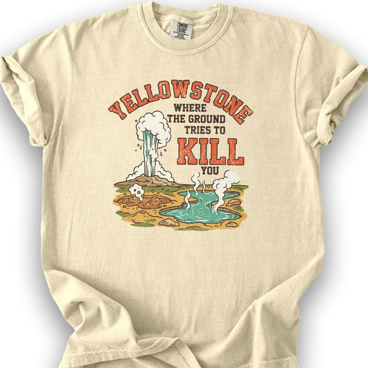 Yellowstone Ground Kill T-Shirt - Banana