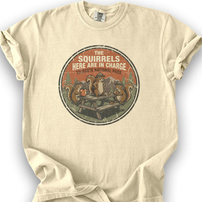 Yosemite Squirrels T-Shirt - Banana