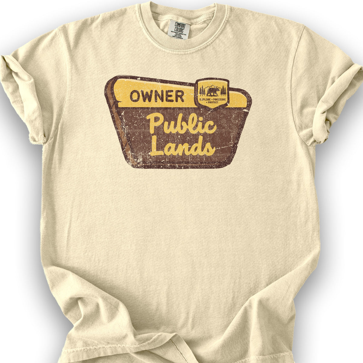 Public Lands Owner T-Shirt - Banana