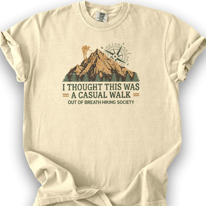Casual Walk Hiking T-Shirt - Banana