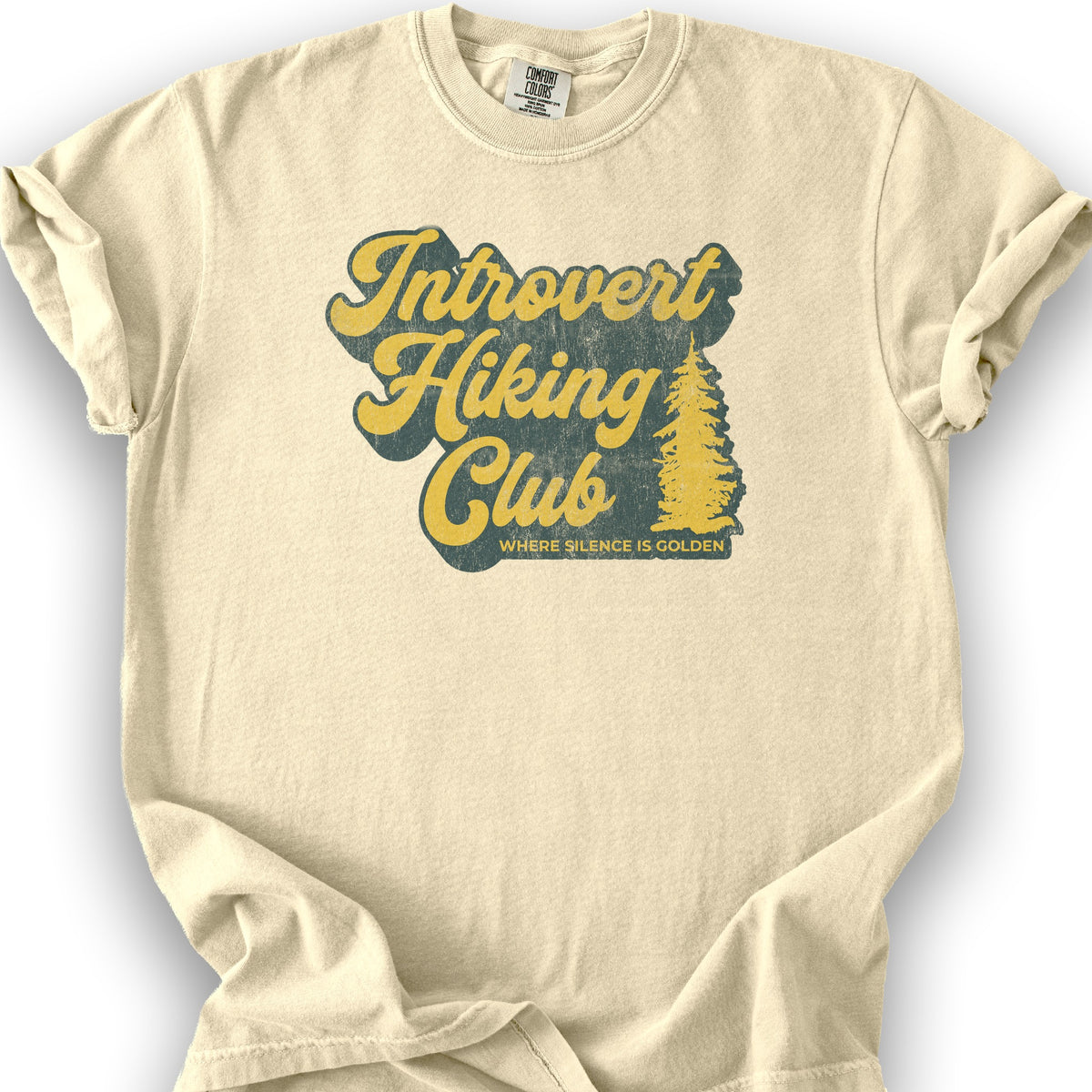 Introvert Hiking Club T-Shirt - Banana