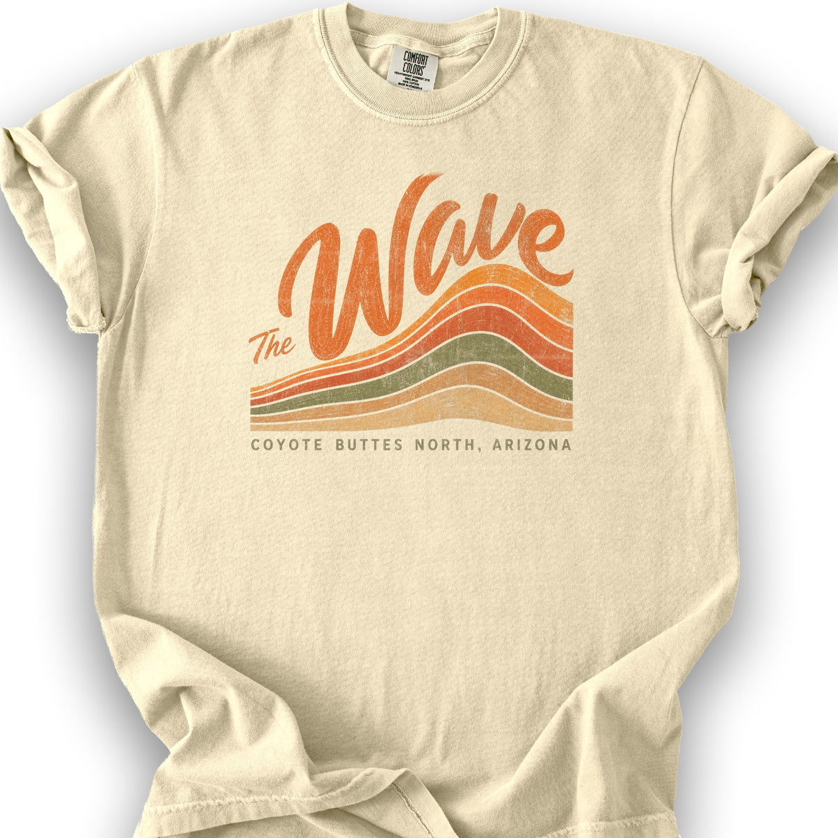 The Wave Stripes Arizona T-Shirt - Banana