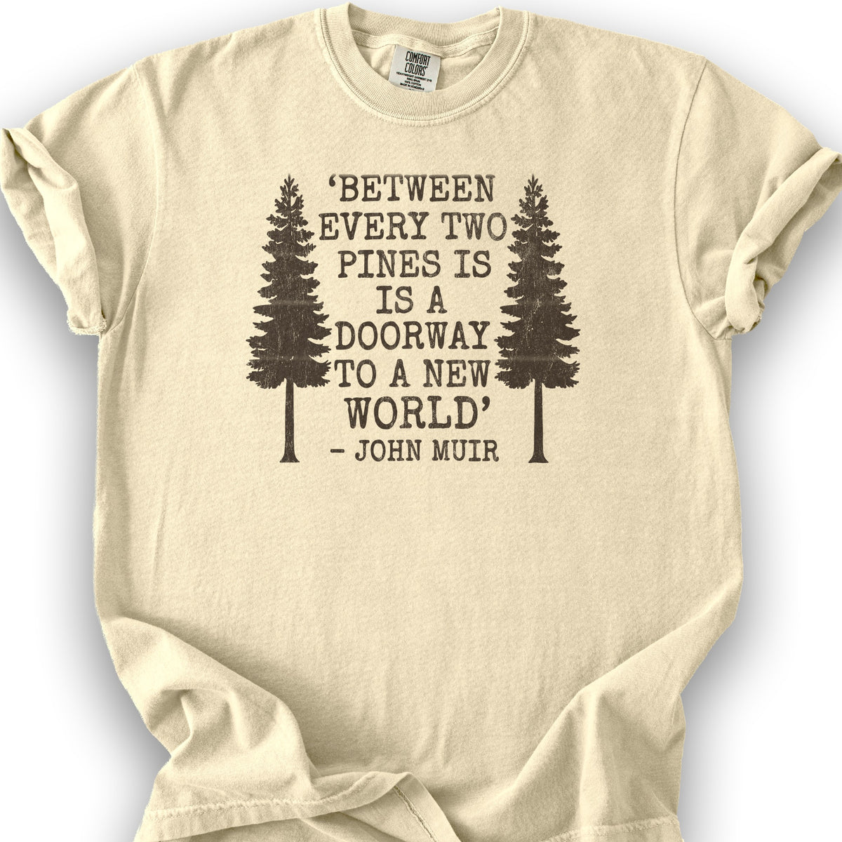Between Two Pines T-Shirt - Banana