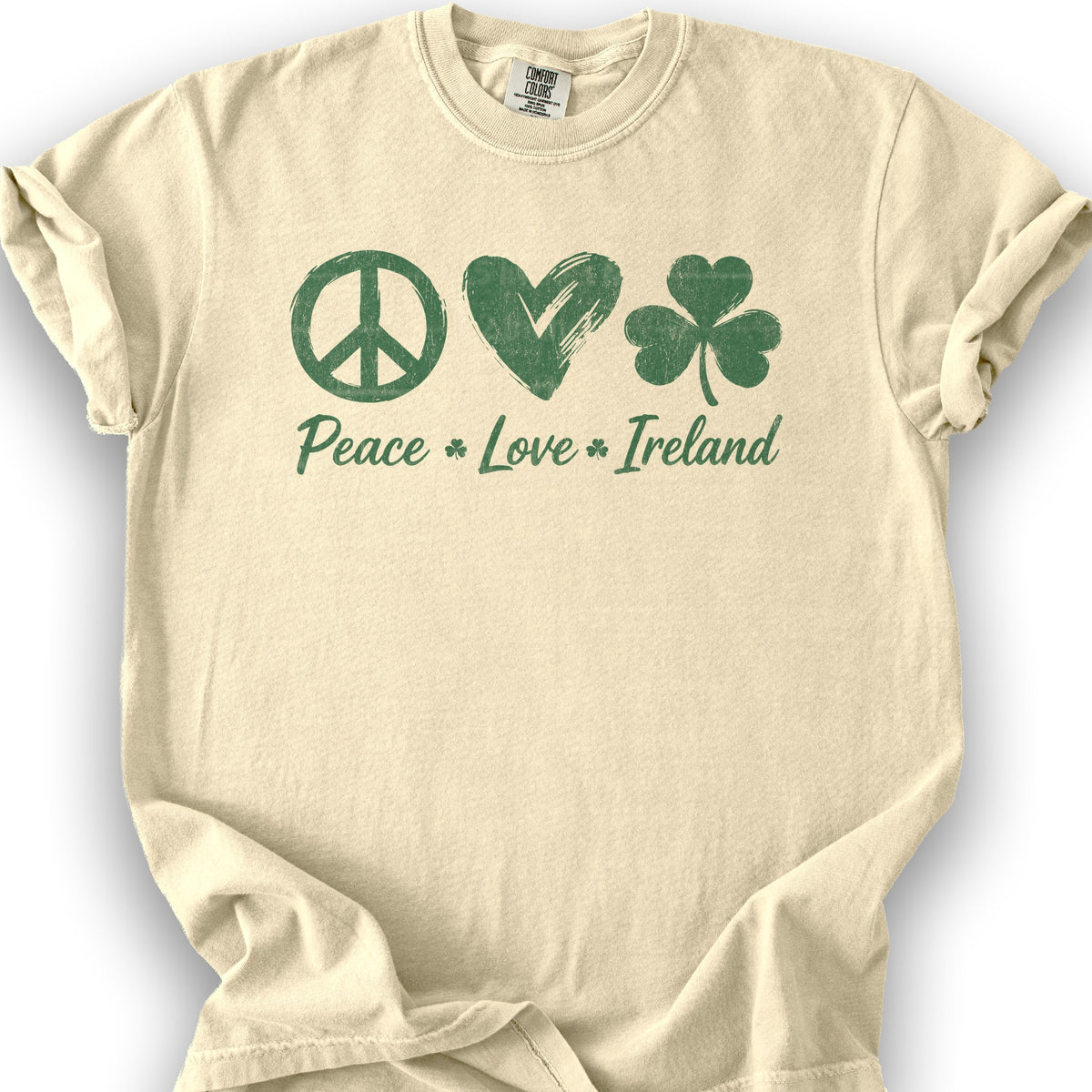 Peace Love Ireland T-Shirt - Banana