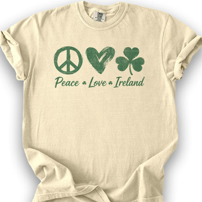 Peace Love Ireland T-Shirt - Banana
