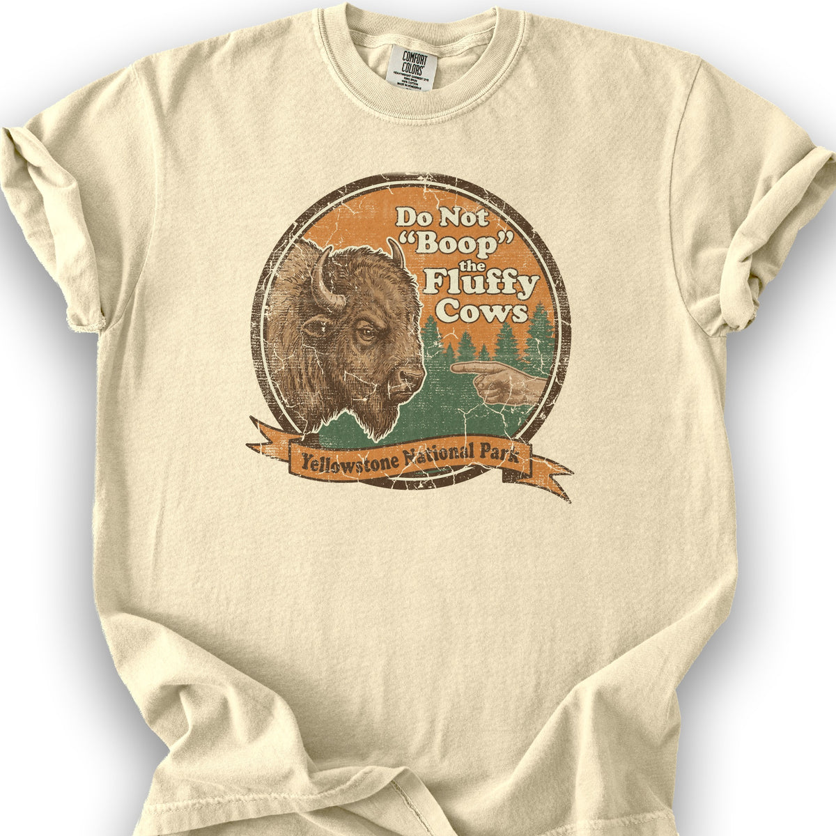 Fluffy Cows Boop T-Shirt - Banana