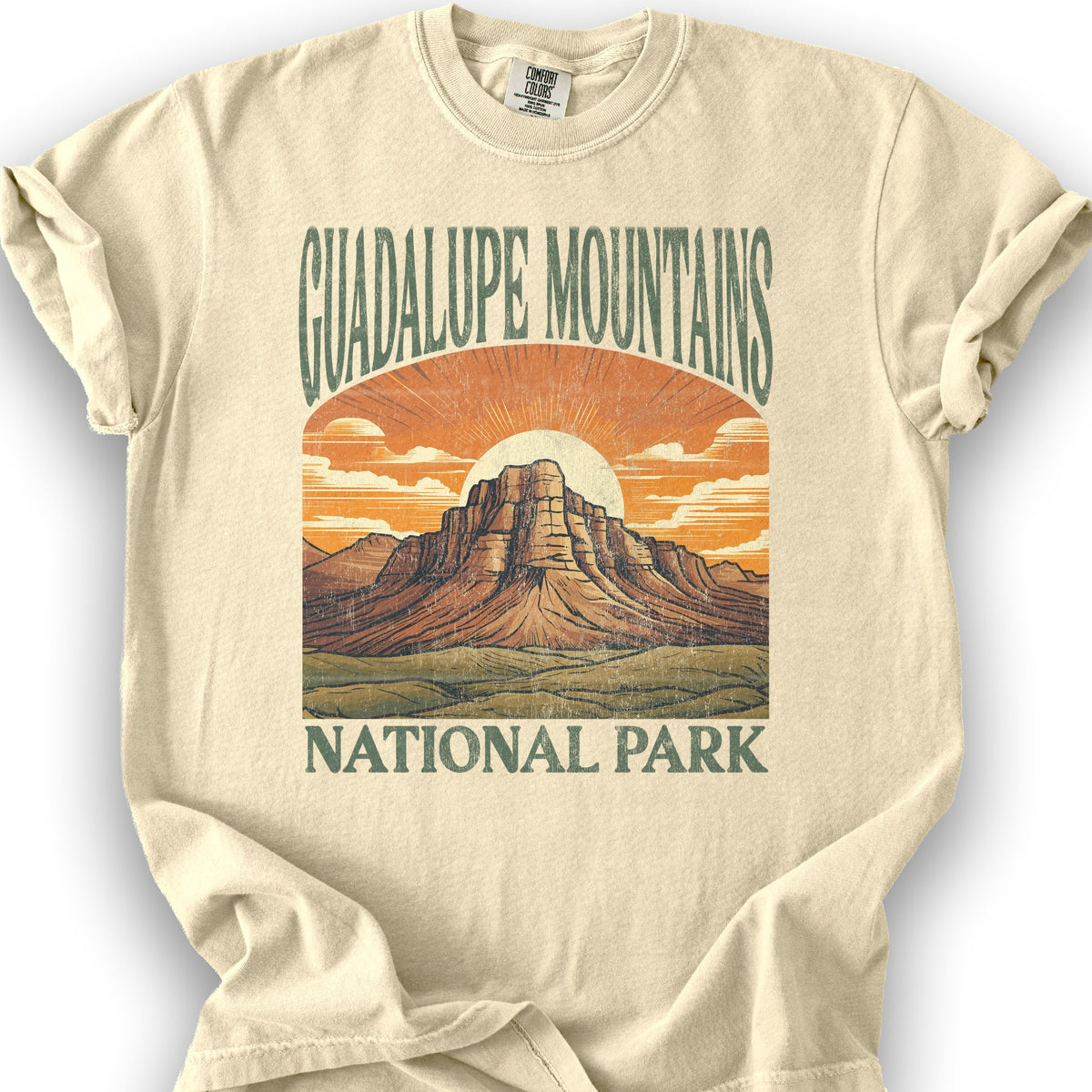 Guadalupe Mountains National Park "Big and Bold" T-Shirt - Banana