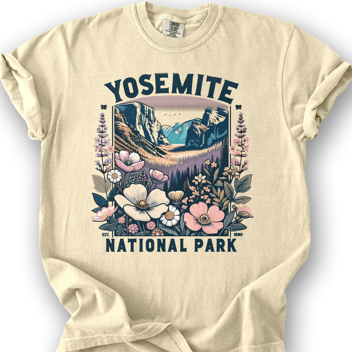 Yosemite National Park "Wildflower" T-Shirt - Banana