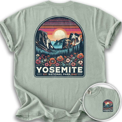 Yosemite "Wildflower" Front/Back Print T-Shirt - Bay