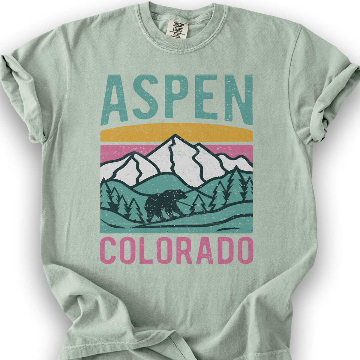 Aspen Colorado Bear T-Shirt - Bay