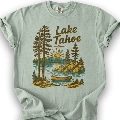 Lake Tahoe Canoe Sketch - Bay