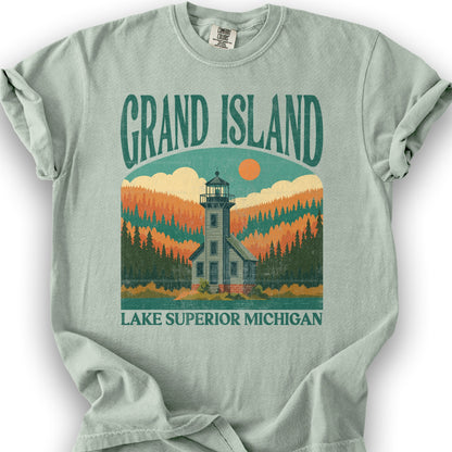 Grand Island Michigan "Big and Bold" T-Shirt - Bay