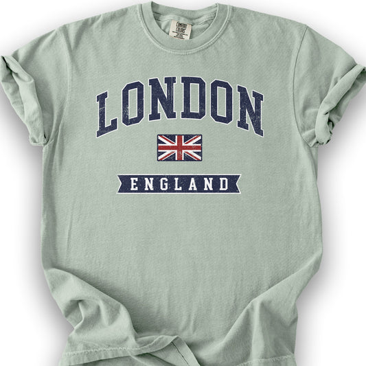 London Varsity Flag T-shirt - Bay