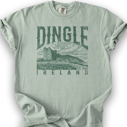 Dingle Ireland Vintage Print T-Shirt - Bay