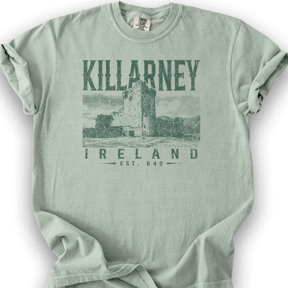 Killarney Ireland Vintage Print T-Shirt - Bay