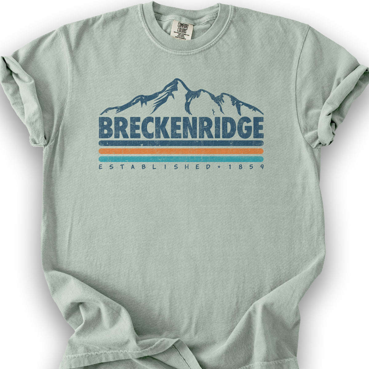 Breckenridge Retro Stripe T-Shirt - Bay