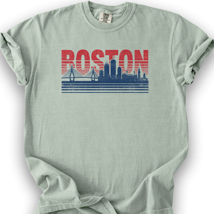 Boston Skyline T-Shirt - Bay