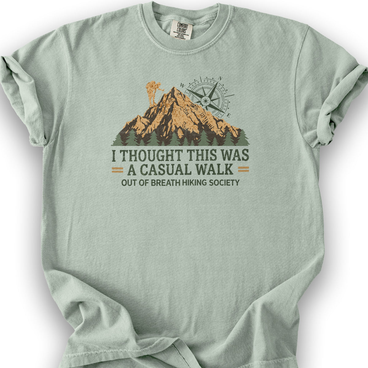 Casual Walk Hiking T-Shirt - Bay