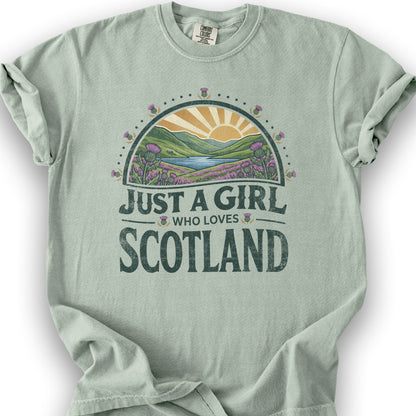 Just A Girl Scotland T-Shirt - Bay
