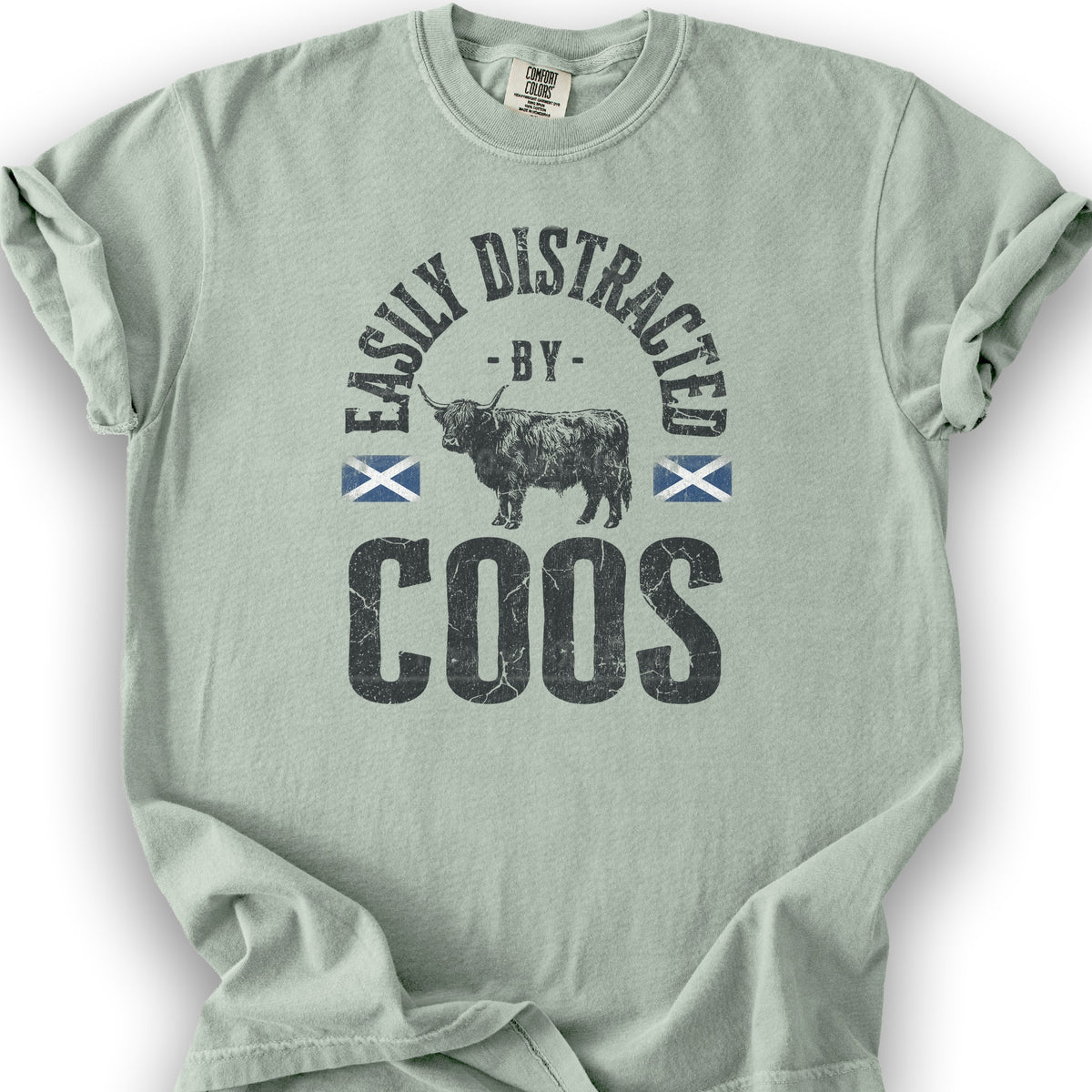 Easily Distracted By Coos T-Shirt - Bay