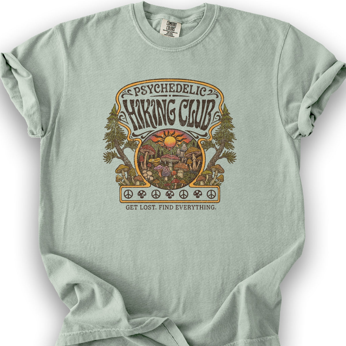 Pyschedelic Hiking Club V2 T-Shirt - Bay