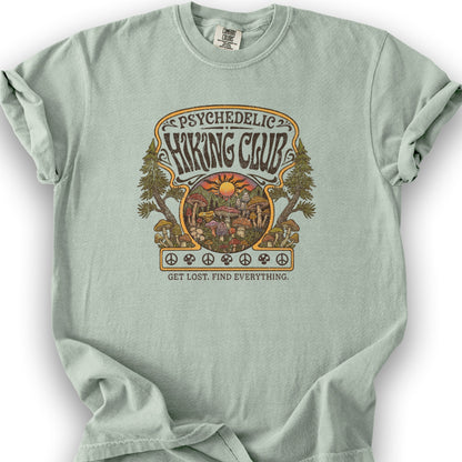 Pyschedelic Hiking Club V2 T-Shirt - Bay