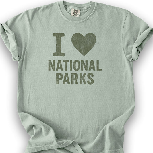 I Love National Parks Vintage T-Shirt - Bay