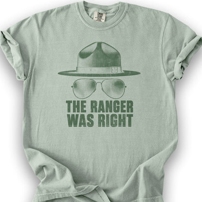 Ranger Was Right Halftone T-Shirt - Bay