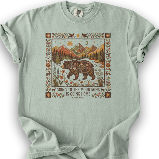 Going Home John Muir T-Shirt - Bay