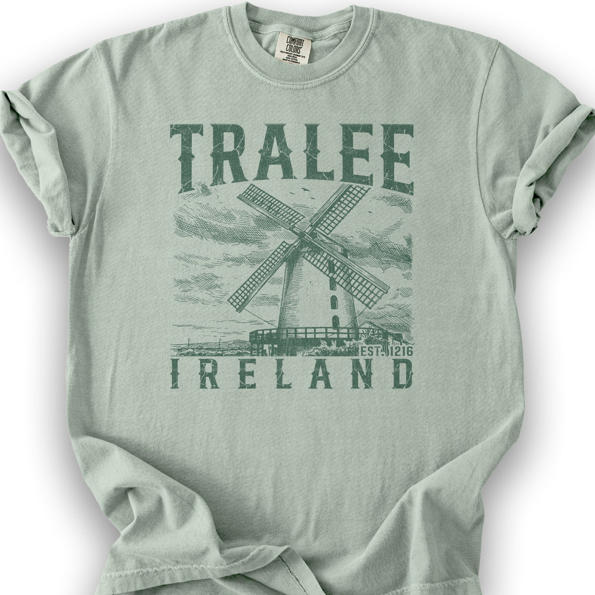 Tralee Ireland Sketch T-Shirt - Bay