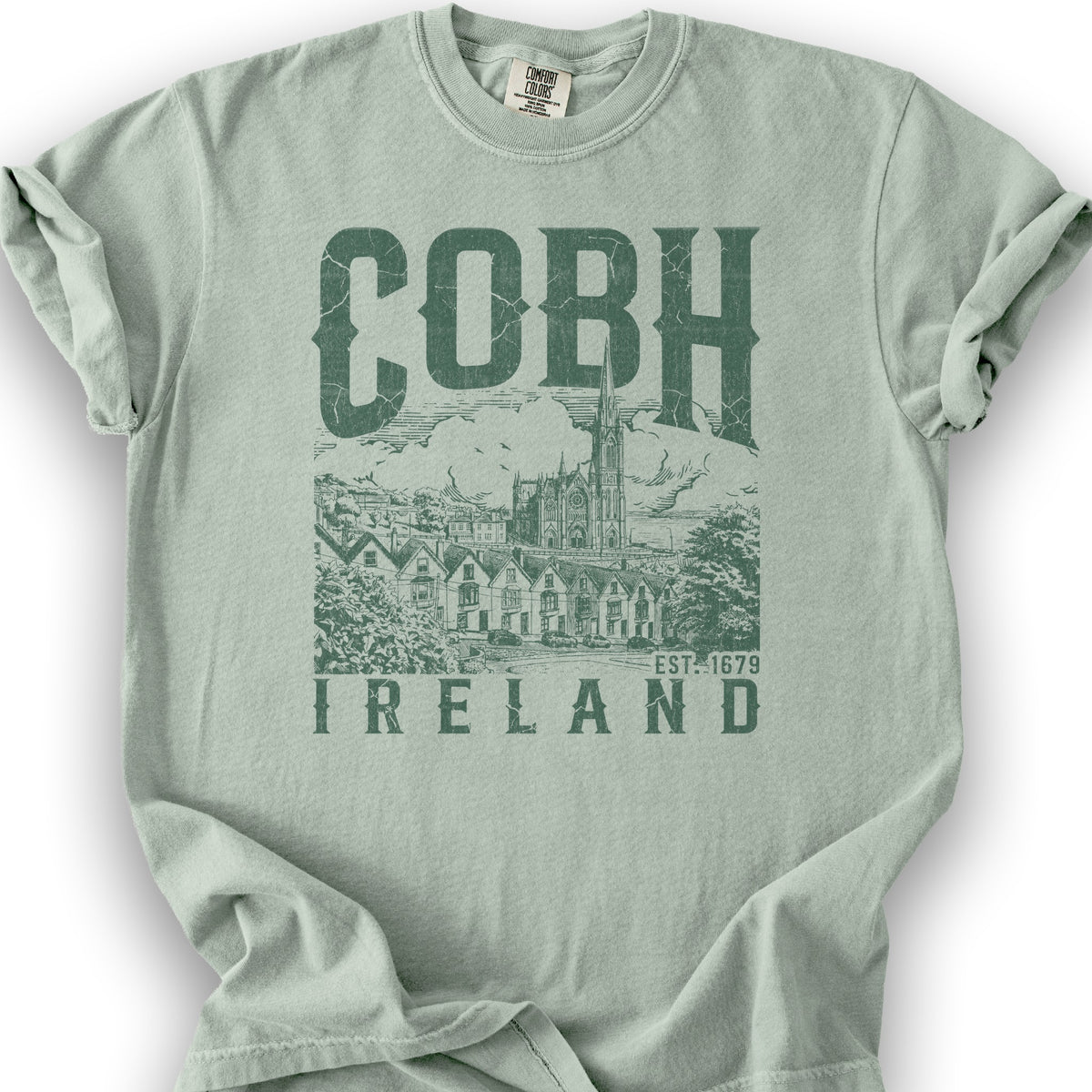 Cobh Ireland Sketch T-Shirt - Bay