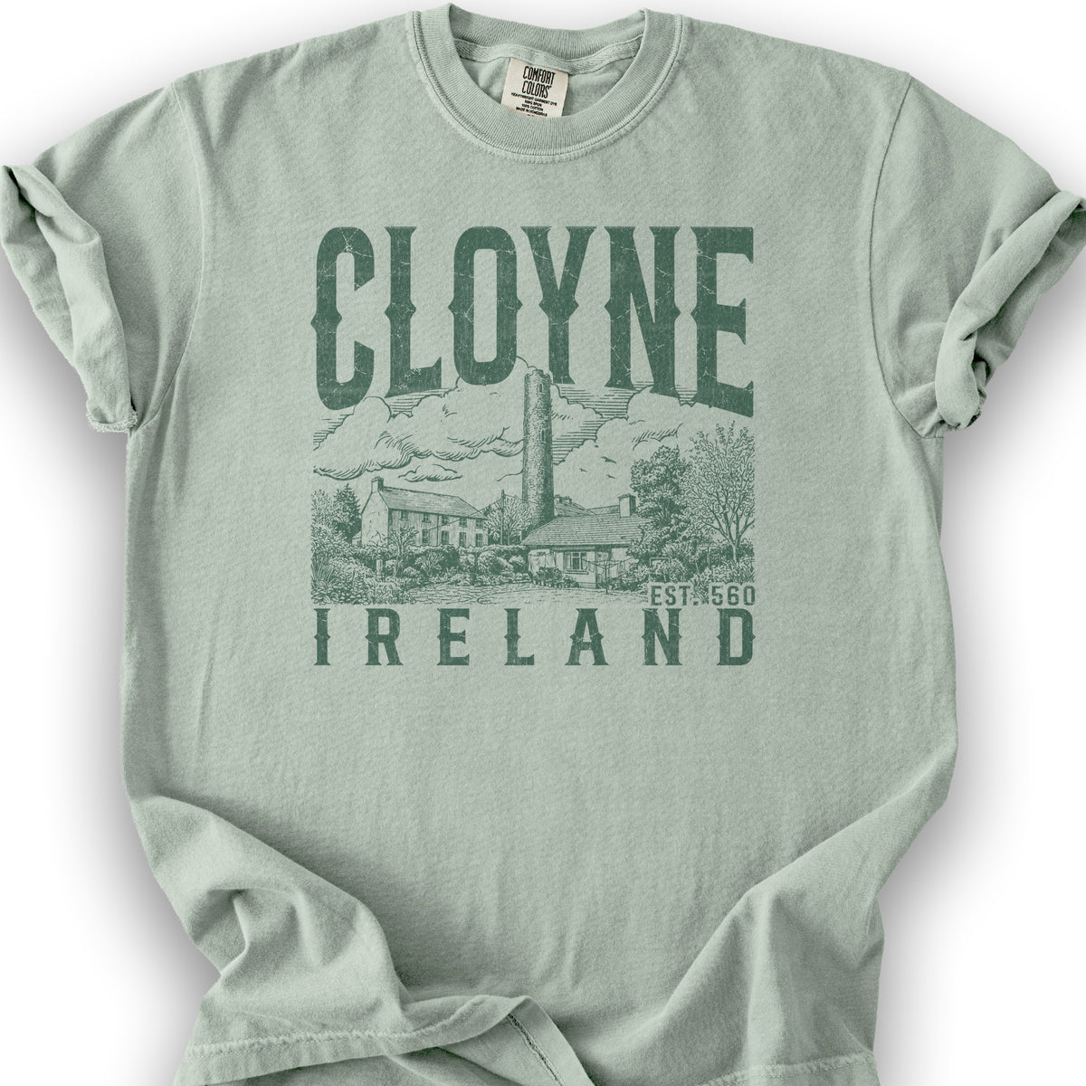 Cloyne Ireland Sketch T-Shirt - Bay