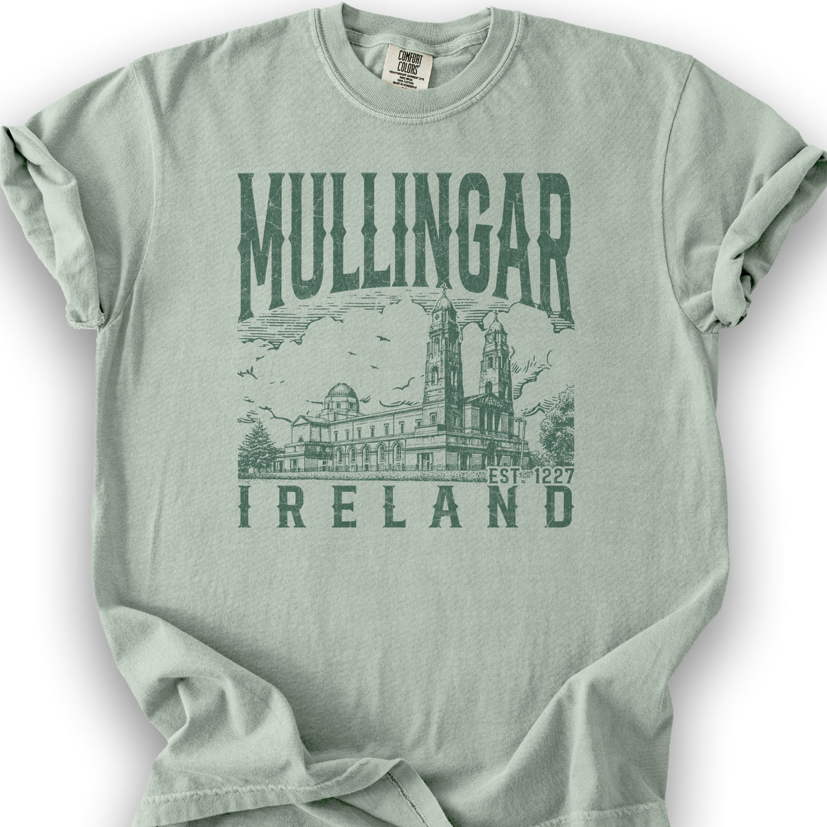 Mullingar Ireland Sketch T-Shirt - Bay