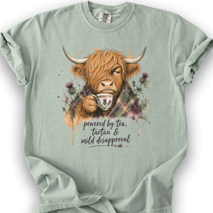 Mild Disapproval Tartan T-Shirt - Bay