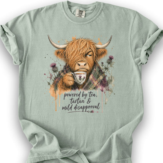 Mild Disapproval Tartan T-Shirt - Bay