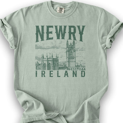Newry Ireland Sketch T-Shirt - Bay