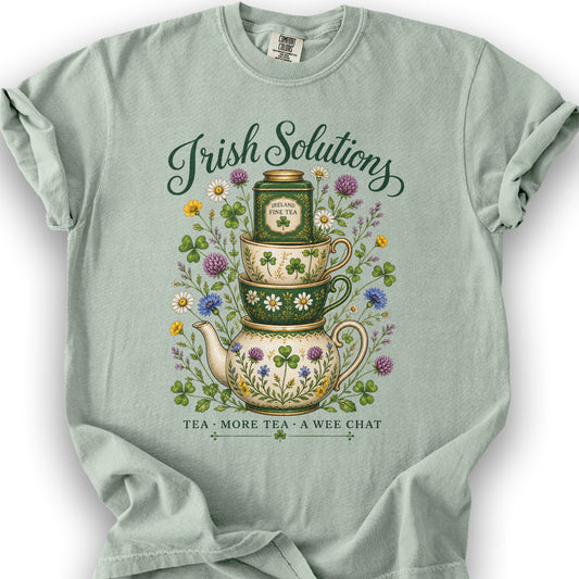 Irish Solutions Tea Cups T-Shirt - Bay
