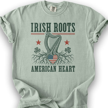 Irish Roots Harp T-Shirt - Bay