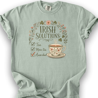 Irish Solutions Tea Cup T-Shirt - Bay