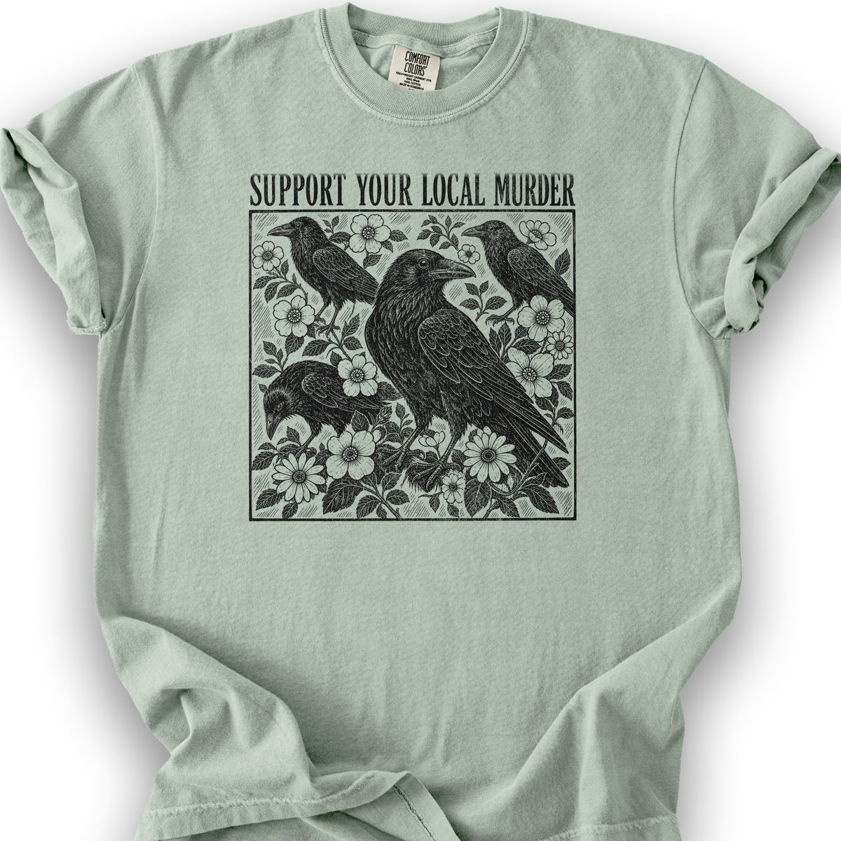 Crow Local Murder T-Shirt - Bay