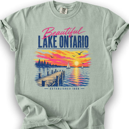 Lake Ontario Color Burst T-Shirt - Bay