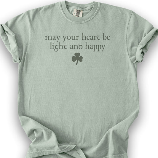 May Your Heart Be Light T-Shirt - Bay