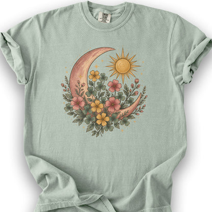 Shamrock Crescent Moon T-Shirt - Bay