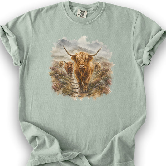 Watercolor Coos T-Shirt - Bay