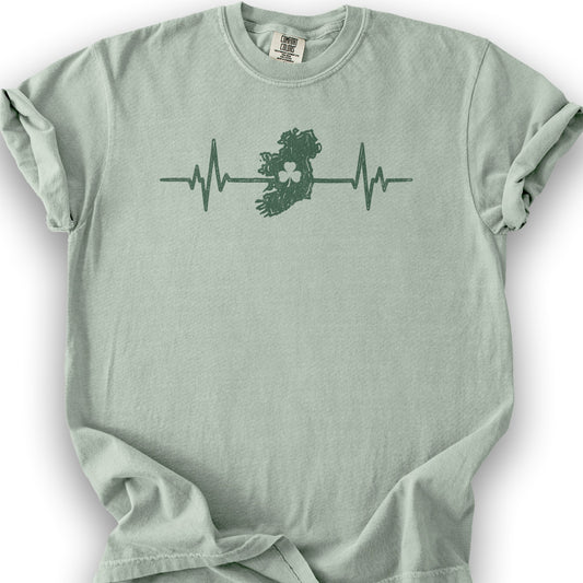 Ireland Heartbeat T-Shirt - Bay
